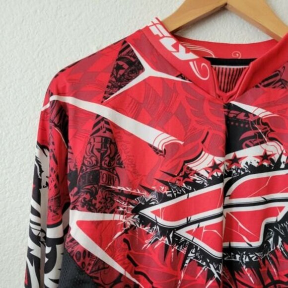 Fly Racing Evolution Motocross Dirt Bike Jersey Mens Size Medium EUC - Picture 5 of 12